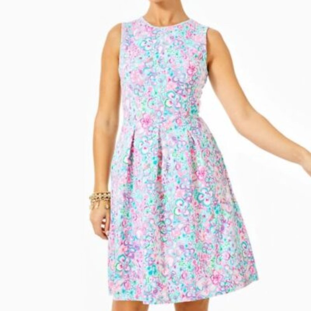 Lilly Pulitzer Kinsey Dress Resort White L NWT